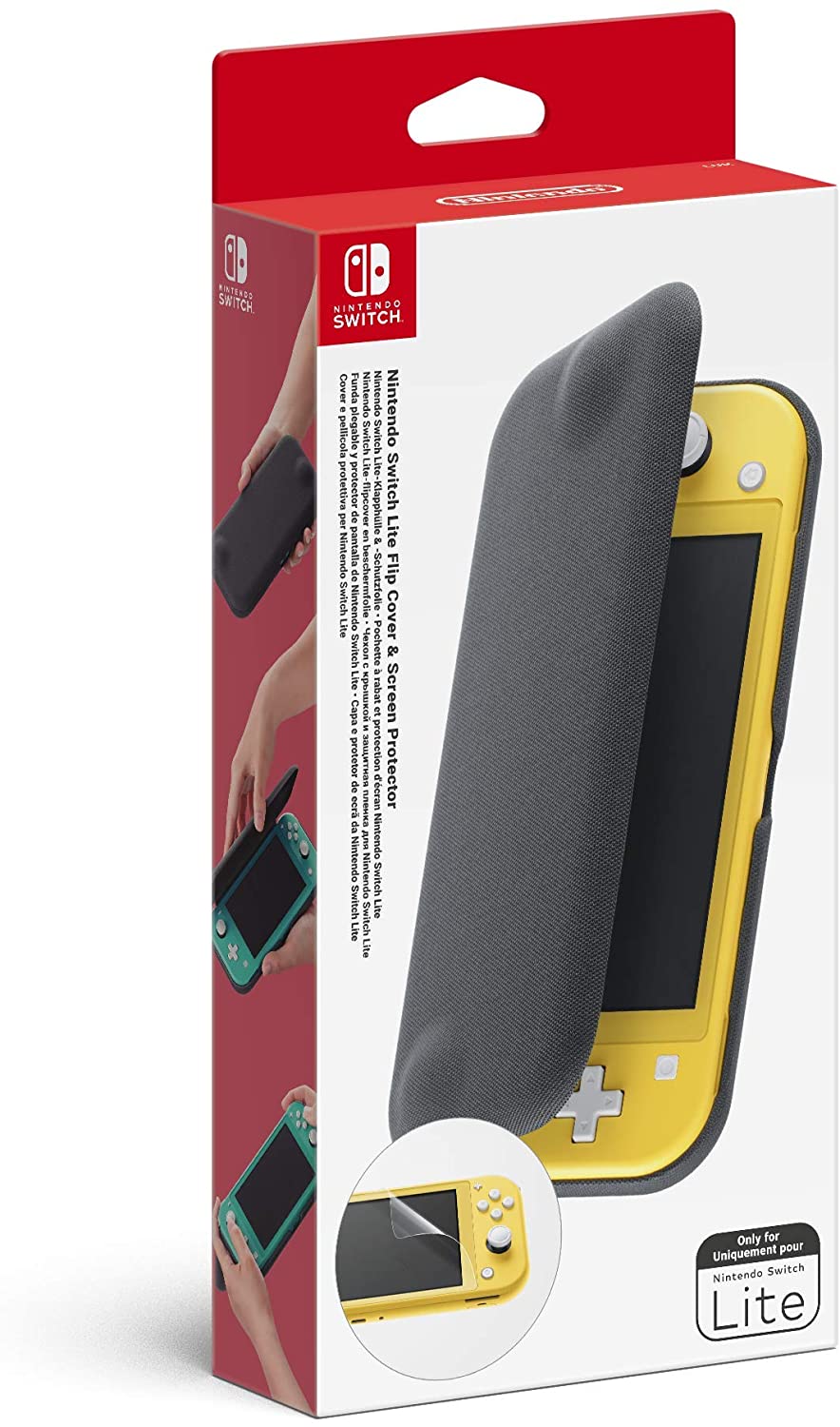 Custodia Flip E Pellicola Protettiva Per Nintendo Switch Lite - Switch