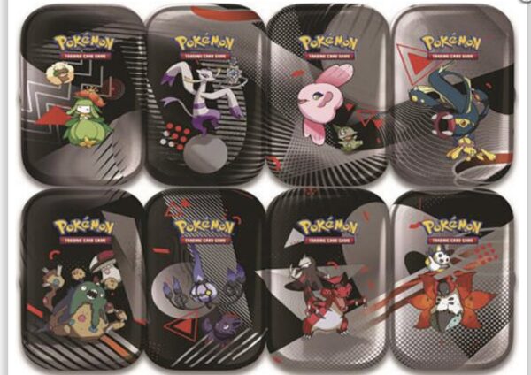 Carte Pokemon Unima Mini Tin da Collezione ITA Box da 8 Mini Tin