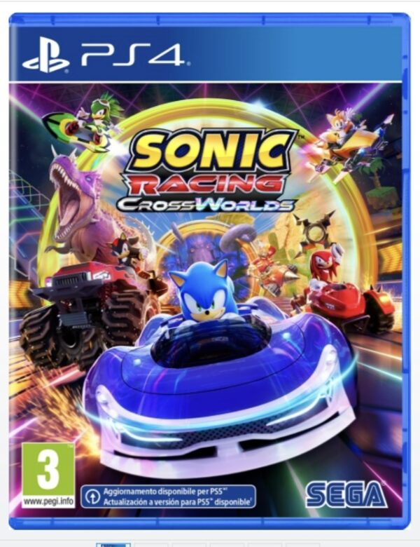 Sonic Racing CrossWorlds PS5+Funko Pop Sonic Omaggio
