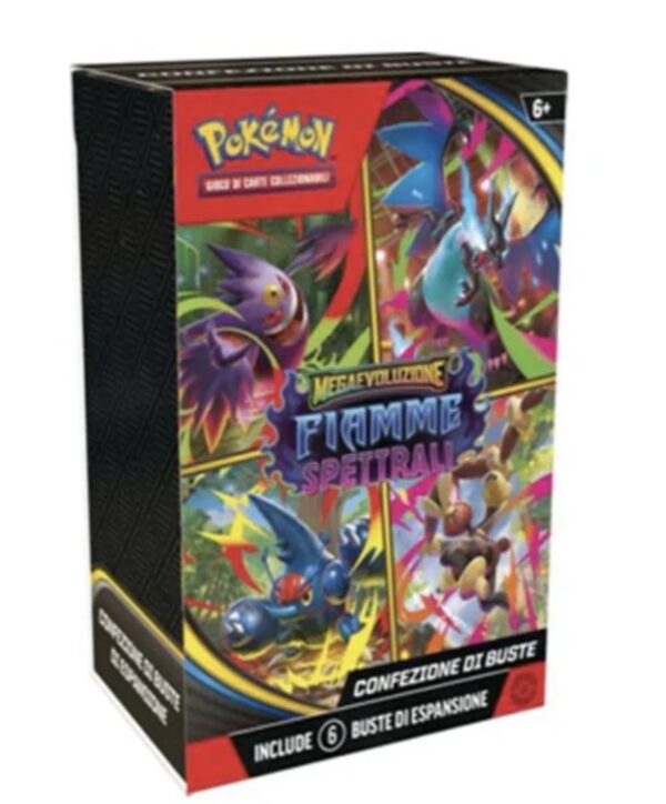 Pokémon Megaevoluzione Fiamme Spettrali Bundle 6 Buste ITA