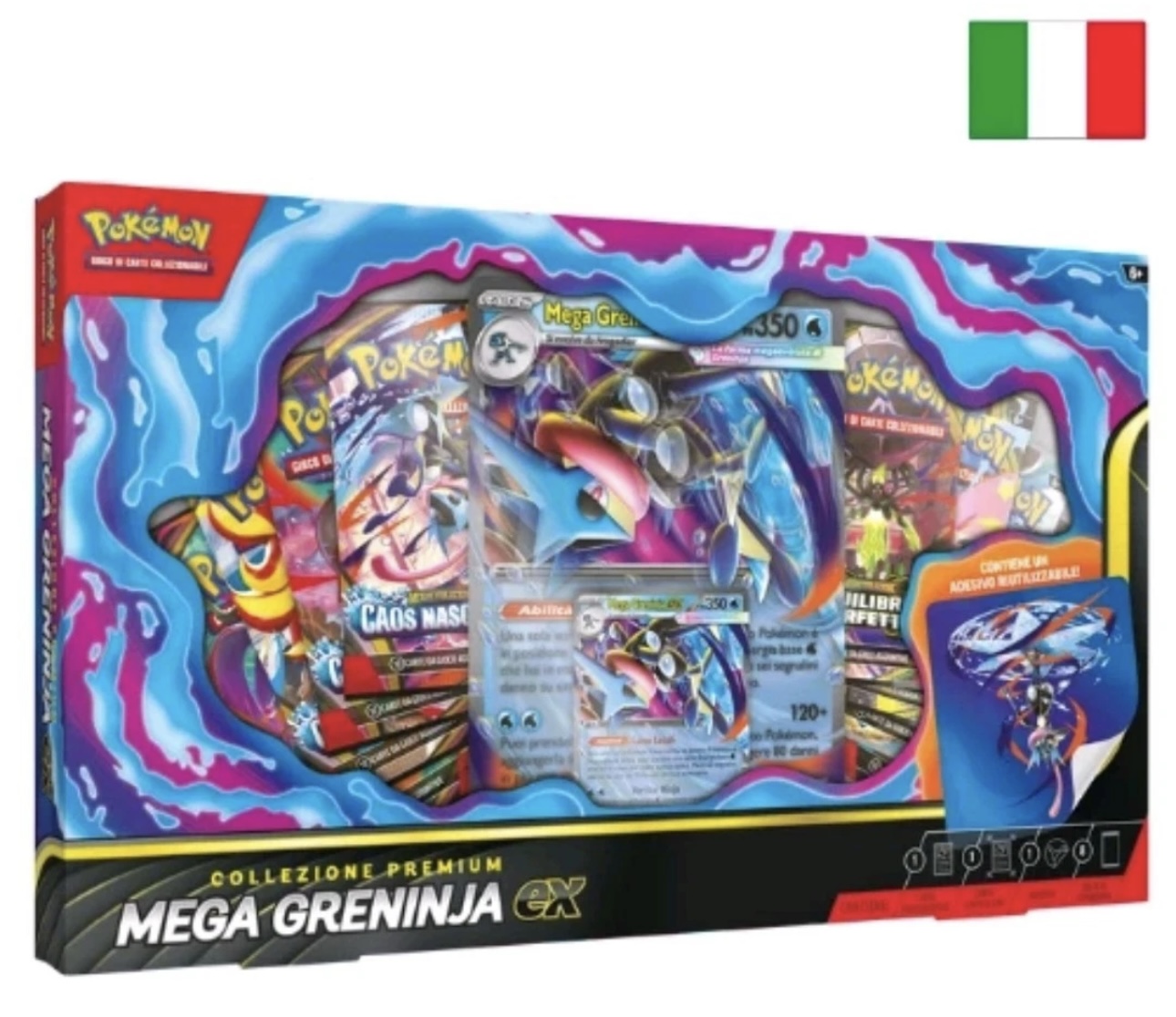 Carte Pokémon Collezione Premium Mega Greninja Ex