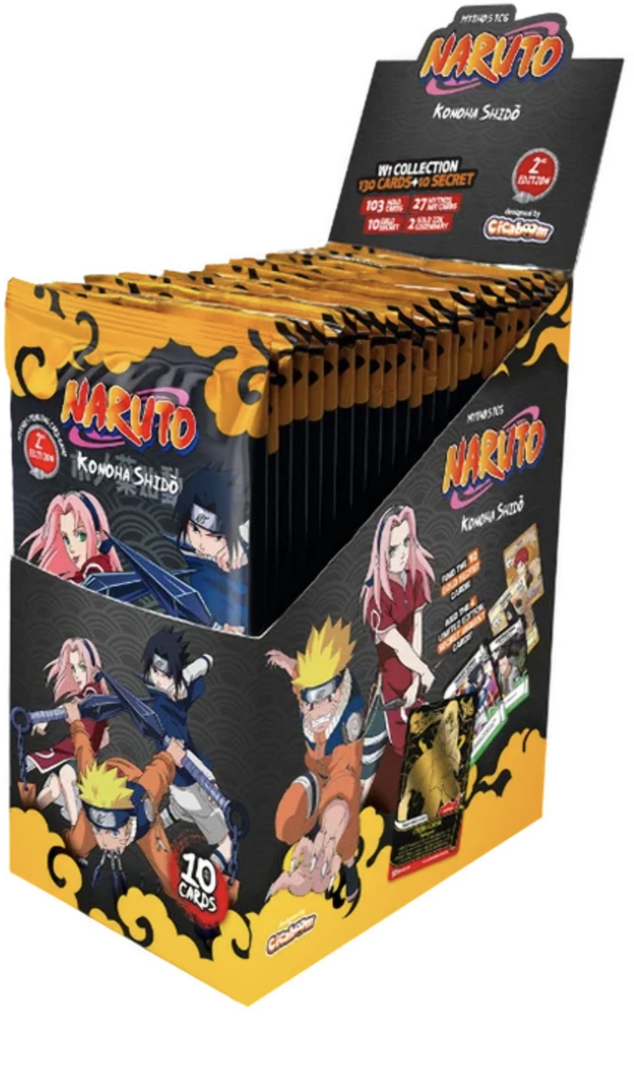 Naruto Mythos TCG Konoha Shidō 2nd Edition Display Box 24 Booster | Carte Naruto Ufficiali