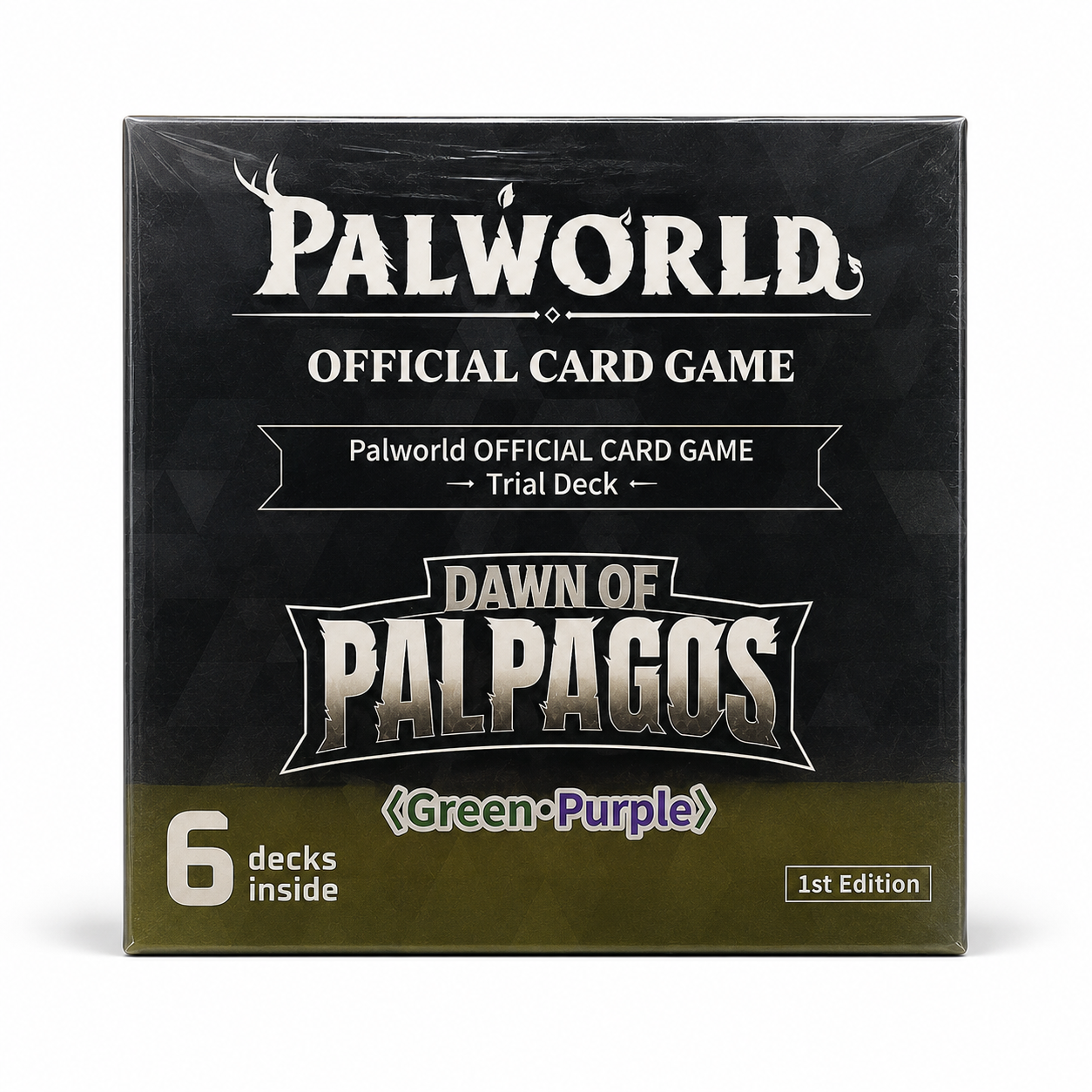 Palworld Official Card Game Trial Deck Dawn of Palpagos Green Purple 1st Edition Box 6 Mazzi Inglese