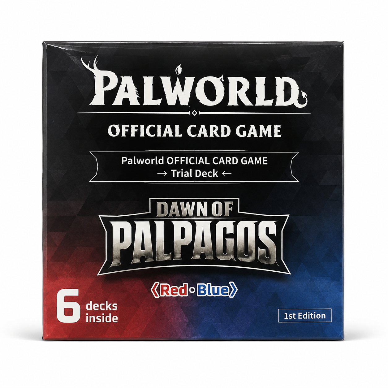 Palworld Official Card Game Trial Deck Dawn of Palpagos Red/Blue 1st Edition Box 6 Mazzi Inglese