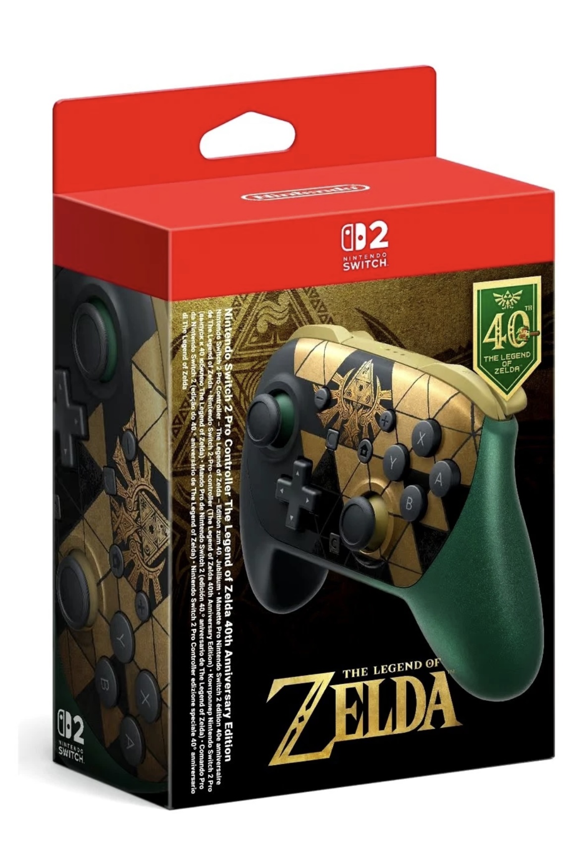 Nintendo Switch 2 Pro Controller – The Legend of Zelda 40th Anniversary Edition