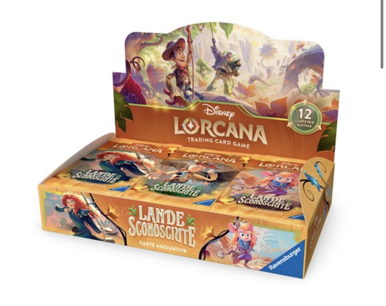 Disney Lorcana Set 12 Lande Sconosciute – Display 24 Buste ITA